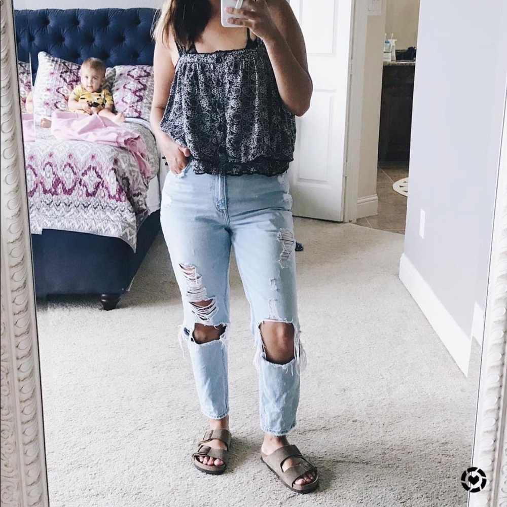 Distressed denim